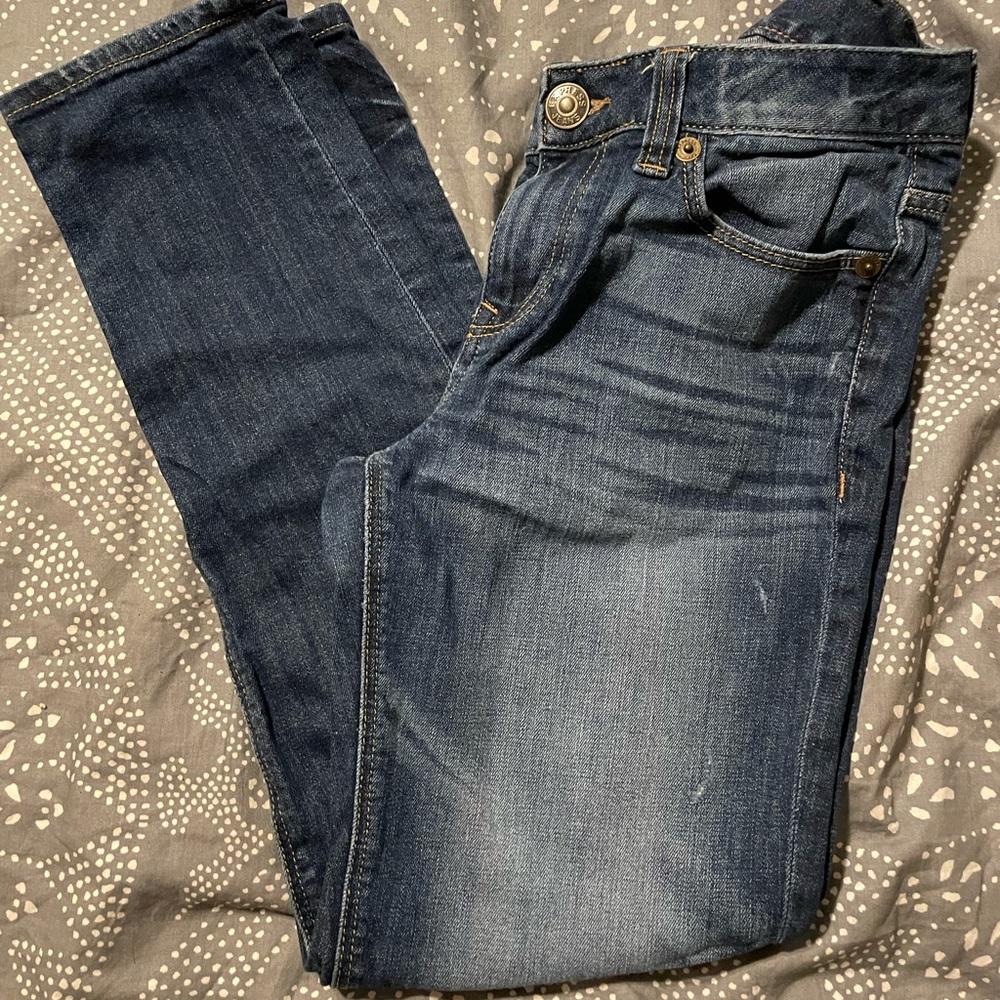 Express Modern Boyfriend Jean Distressed Low Rise
